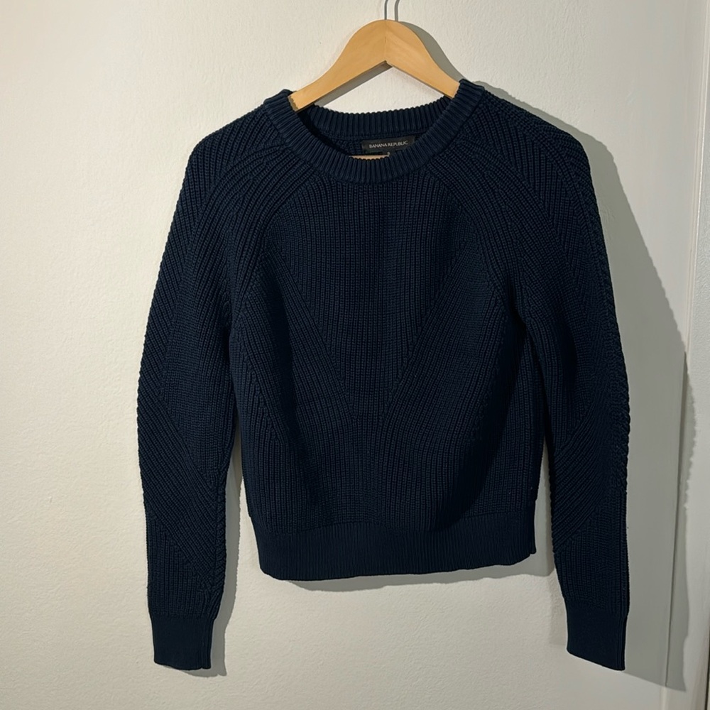 Navy banana republic sweater